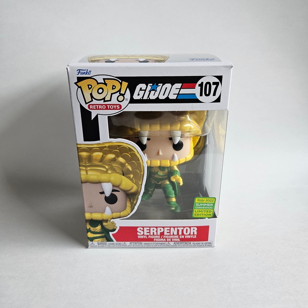 Funko Pop Retro Toys GI Joe Serpentor 107 2022 Summer Convention Limited Edition